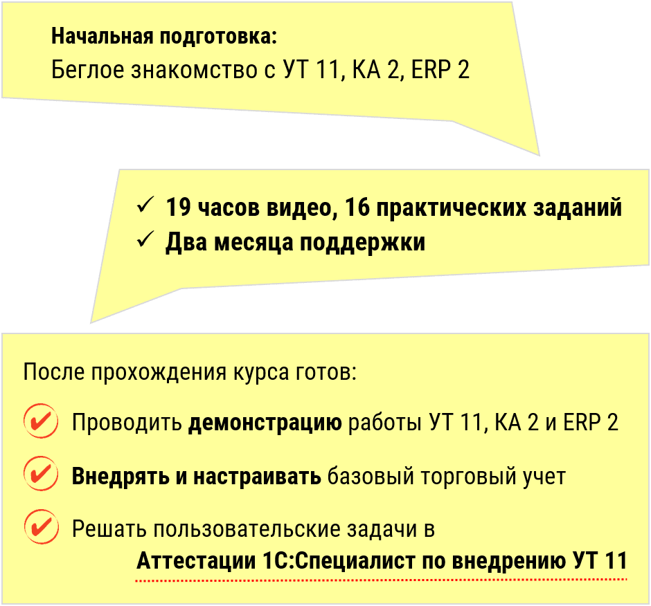 Практические задачи уровня 1С:Специалист по внедрению УТ 11.4 (11.3), КА  2.4 (2.2) и 1C:ERP 2.4 (2.2): торговля и маркетинг, склад и доставка,  планирование и обеспечение, Курсы по 1С